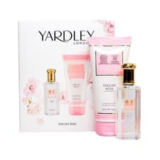 Image of Yardley London English Rose Gift Set with FREE Heart Candle Bodycare Gift Set 