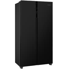 Image of Russell Hobbs American Fridge Freezer Frost Free 90cm Wide Black RH90AFF201B