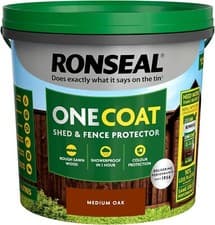 Image of Ronseal Exterior Wood Paint One Coat Fence Life Rough Sawn Shed Garden Timber