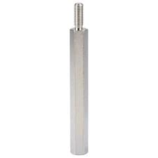 Image of R-TECH 524416 Hex Threaded M-F Spacer Brass 5mm A/F M3 40mm - Pack Of 25