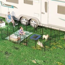 Image of Heavy Duty Puppy Play Pen, 16 Panels Pet Exercise Pen, for Indoors, Outdoors