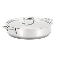 Image of Shallow Casserole Dish Stellar 7000 2 5 L Stainless Steel Induction Oven Safe