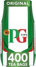 Image of PG Tips Original Black Tea Bags 400 Bulk Pack Biodegradable Plant Based Tea