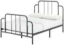 Image of JACQUES DOUBLE METAL BED FRAME - BLACK