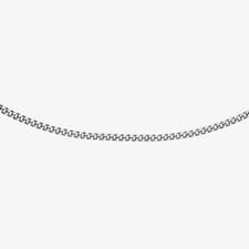 Image of 9ct White Gold 41cm Diamond-Cut Curb Chain 5.13.0023-41