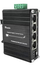Image of Industrial 5-Port Gigabit PoE+ Ethernet Switch, 4× PoE+ Ports 120W, 1× SFP Fiber