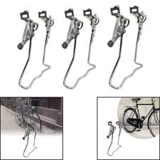 Image of Bike Drop Stand Retro Style Double Leg Metal Accessories Adjustable Heavy Duty