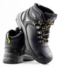 Image of Mens Leather Safety Steel Toe Waterproof Wide Fit Ankle Work Boots Shoes Size