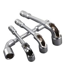 Image of Angled Head L Shaped Hex Wrench Metric Socket 6mm - 27mm Double Ended Open Hex