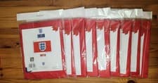 Image of Job Lot - Official FA England Crest Flag - 5ft X 3ft Red - x9 - World Cup 2026