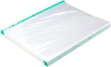 Image of A4 Punched Pockets Glass Clear Plastic Wallets Strong 70 Micron Pack Of 100