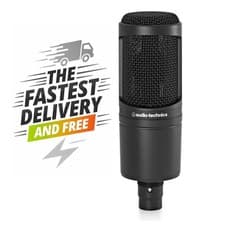 Image of Audio Technica AT2020 XLR Cardioid Condenser Microphone for Studio - FREE P&P