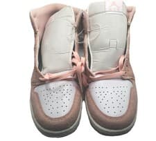 Image of Nike Air Jordan 1 Mid SE TD White Pink Mens Size 12