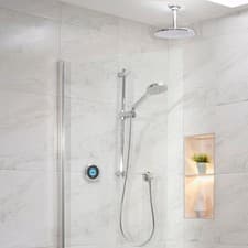 Image of Aqualisa Optic Q Smart Shower Concealed with Adj Ceiling Fixed Head Gravity Fed
