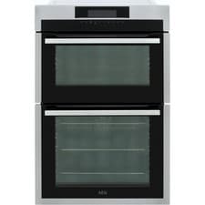 Image of AEG DCE731110M AEG Built In 59cm Electric Double Oven Stainless Steel A/A