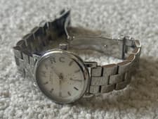 Image of marc jacobs mbm3246 mini baker white dial silver ladies watch 15cm wrist size
