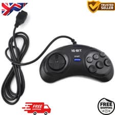 Image of 6 Button Gamepad Controller For SEGA MegaDrive mega drive 1 & 2 consoles