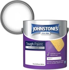 Image of Washable Emulsion Paint 2.5L – Pure Brilliant White, Matt Finish, Stain Resistan