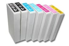 Image of 7 Multicoloured Ink Cartridges replaces Epson T5595 T5593 T5594 T5591 T5592