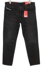 Image of DIESEL 1995 09B88 Men's W32/L32 Slim Black Straight Button Washed Denim RRP185 *