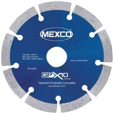 Image of MEXCO GPX1012522 GPX10 Concrete Diamond Blade 125 x 22mm