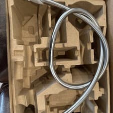 Image of Aqualisa 555701 High Quality Smooth Shower Hose 1.5m 1/2" BSP Thread Chrome.
