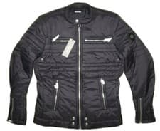 Image of DIESEL W-NEVERZIP JACKET BLACK SIZE S 100% AUTHENTIC