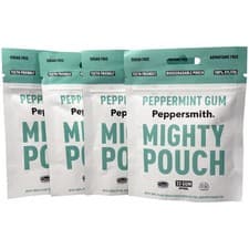 Image of Peppersmith English Peppermint Xylitol Gum 50g Mighty Box (Pack of 4)