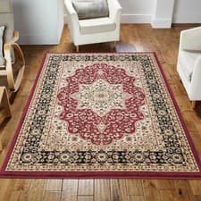 Image of Luxury Non Slip Large Traditional Rugs Bedroom Living Room Carpet Hallway Runner