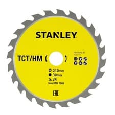 Image of STANLEY 210 x 30mm 24T Rip Cutting TCT Circular Saw Blade STA13040-XJ