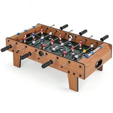 Image of Space-Saving Table Football Game With Handles & 2 Balls