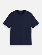 Image of Scotch & Soda CORE Logo T-Shirt in Navy – 100% Cotton, Crewneck, Short Sleeve