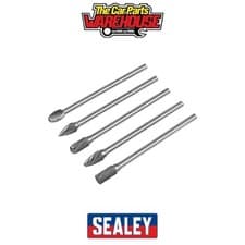 Image of Sealey SDBK5XL Tungsten Carbide Rotary Burr Set Extra-Long 5pc