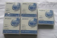 Image of 5 x Sony LTX100G LTO Ultrium 100/200GB Data Tape Cartridges - new & sealed