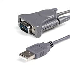 Image of StarTech.com 3ft 91cm 1-Port USB to Serial Cable DB9/DB25 RS232 to USB Converter
