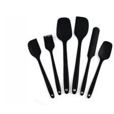 Image of Silicone Spatula 6 PCS Heat Resistant Non-Stick Rubber set for cooking & Baking