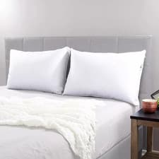 Image of 2 x 1000gsm Firm Support Pillow Quilted Extra Filled Hotel Quality Pillows Pair