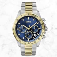 Image of Hugo Boss Hero Sport Men's Watch HB1513767 Chronograph Stainless Steel Two Tone