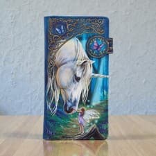 Image of Lisa Parker Fairy Whispers Embossed Purse 18.5cm Fairy Fantasy Gothic Wallet
