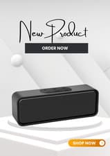 Image of 12H Playtime Waterproof Bluetooth Speaker with Crystal Clear Stereo Sound