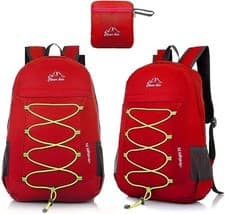Image of Foldable Outdoor Water Resistant Hiking Backpack Clever bees + extra M towel 