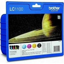 Image of Genuine Brother LC1100 Multipack B/C/M/Y Ink Cartridges Vat Included