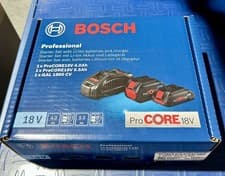 Image of Bosch PRO 18v Starter Set 1x ProCORE18V 4.0Ah + 1x ProCORE18V 5.5Ah +GAL 1880 CV