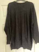 Image of *New* Size 26-28 Yours Black Front Seam Detail Knitted Soft Touch Jumper