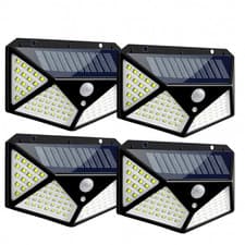 Image of Solar PIR Motion Sensor Wall Lights 100 LED Outdoor Garden Security Lamp