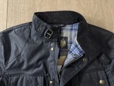 Image of Belstaff Trialmaster Wax Jacket In Black, Size UK38 EU48 (Medium)