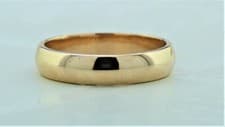 Image of 9Ct Solid Plain Rose Gold Engagement Wedding band 