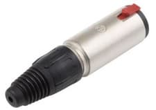 Image of Neutrik 6.35 mm Locking Jack Stereo Jack Socket, 3
