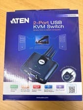 Image of ATEN Petite 2-Port USB KVM Switch CS22U with Remote Port Selector – Compact