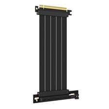 Image of GLOTRENDS 200mm PCIe 4.0 X16 Riser Cable for 4.0/3.0 GPUs, 200mm, Black 